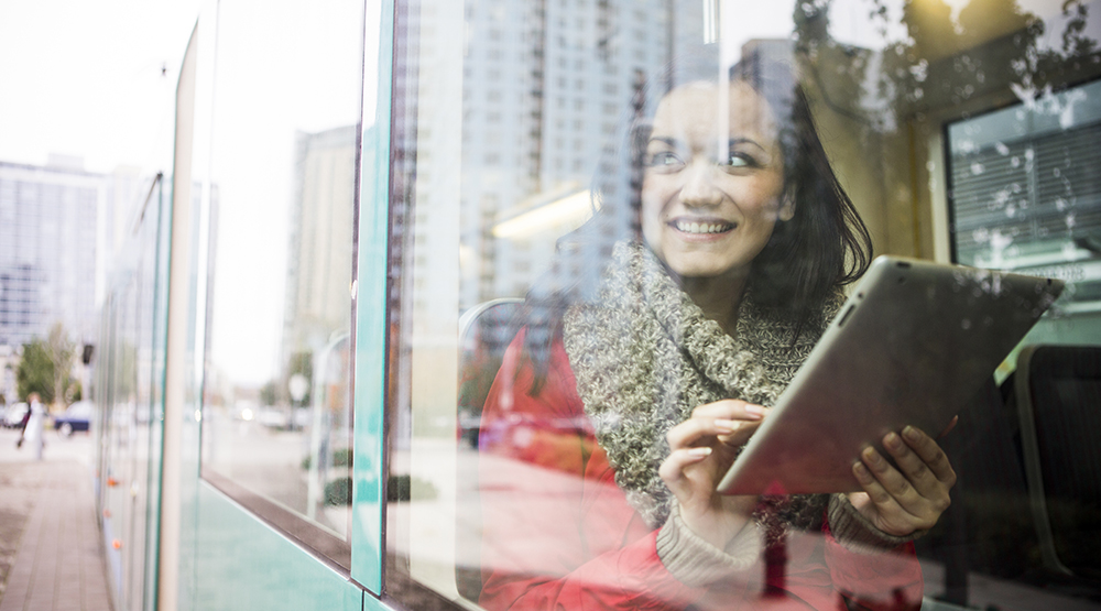 With   Bank you can bank anywhere, anytime.